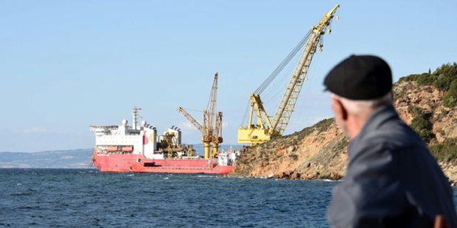 TANAP'n Marmara Denizi geii almalar balad