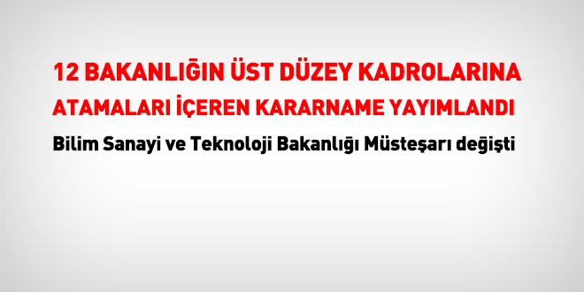25 Eylül 2017 tarihli üst düzey kadrolara atama kararları