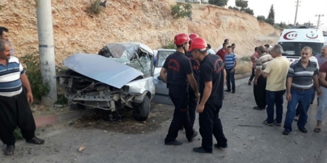 Kahramanmaraş'ta trafik kazası: 2'si çocuk, 5 yaralı