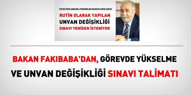 Tarım Bakanlığı unvan değişikliği sınavı açacak
