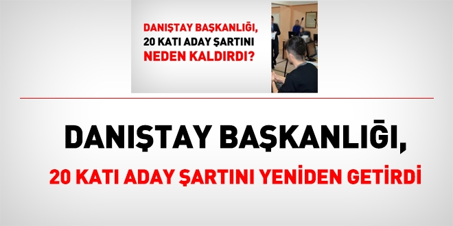 Dantay'a zabt katibi almnda, 20 kat aday art yeniden getirdi