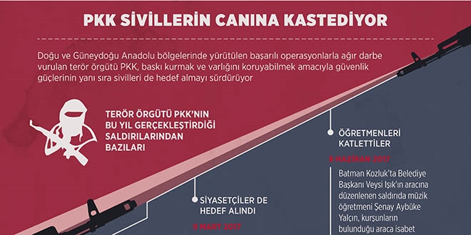 Terör örgütü PKK sivillerin canına kastediyor