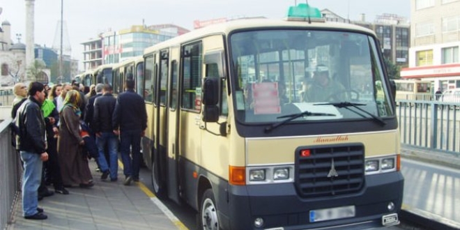 stanbul'da minibs cretlerine zam geldi