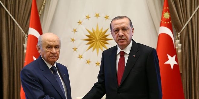 Erdoğan-Bahçeli görüşmesi sona erdi