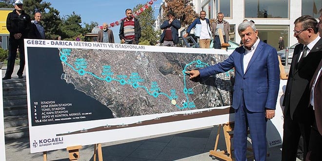 Sanayi kentinde metro için düğmeye basıldı