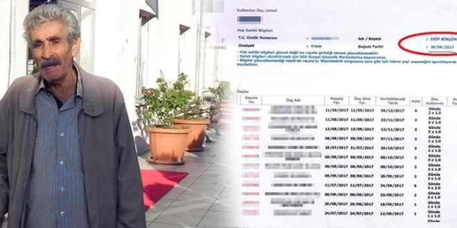 78 yaşındaki emekli, sistemde 1 haftalık bebek görünüyor