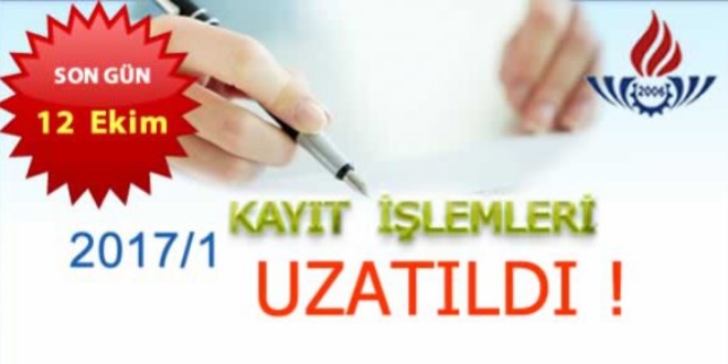 Açık lise kayıt işlemleri uzatıldı