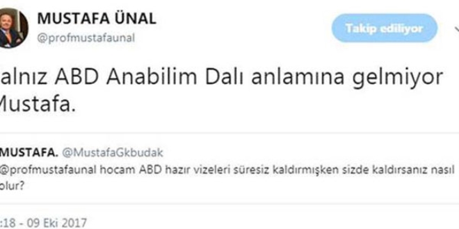 Rektörle öğrencisi arasında esprili 'vize' diyalogu
