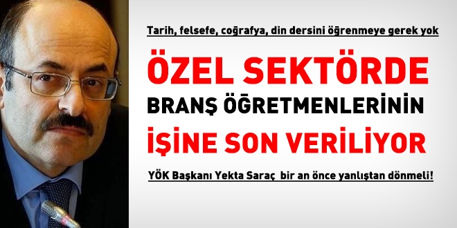 YÖK Başkanına, açıkladığı yeni üniversiteye giriş sisteminden dolayı, tepkiler büyüyor