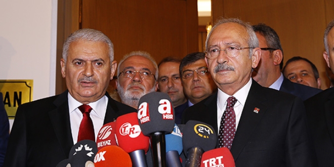 2 saat görüşme sonrası çok kısa açıklama
