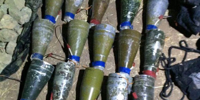 Cizre'de 15 anti-tank roket başlığı ele geçirildi