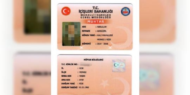 50 bin 253 muhtara tek tip kimlik kartı verilecek