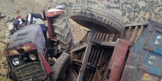 Mardin'de traktör devrildi: 1 ölü, 6 yaralı