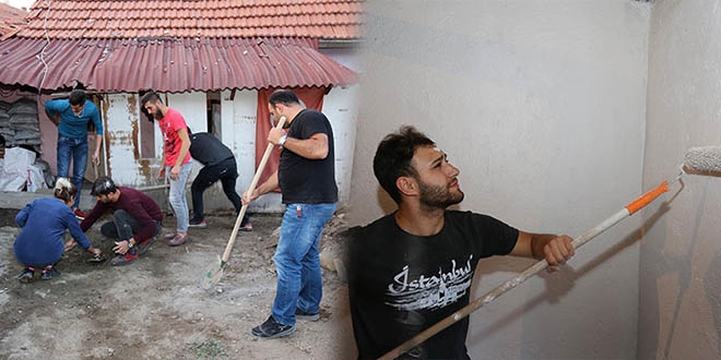 Üniversiteli gençlerden örnek davranış