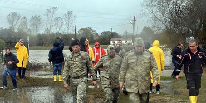 Tekirdağ'da sele kapılan askerin cansız bedenine ulaşıldı