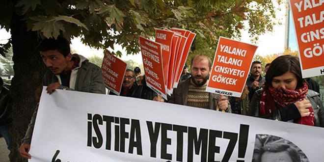 Gökçek'in istifası öncesi Ankara'da protesto
