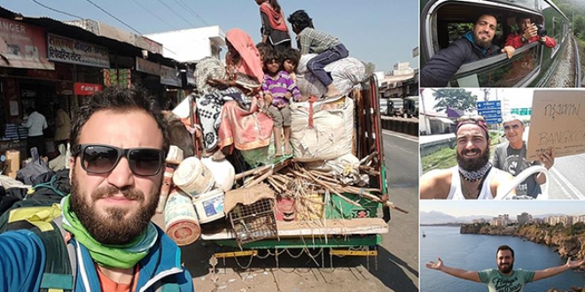 'Evrensel adam' otostopla 35 ülke gezdi