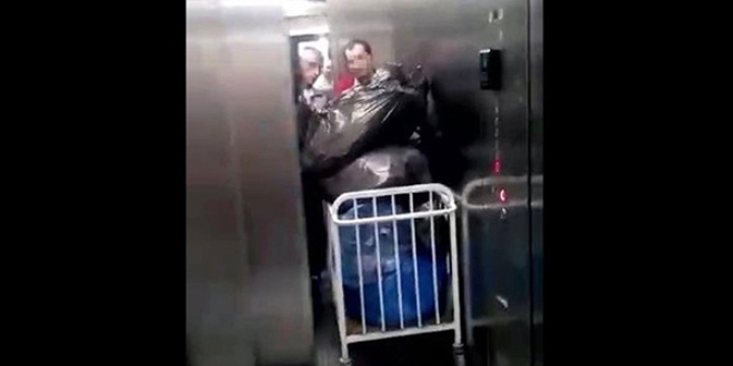 Kocaeli'de hastanede tepki çeken görüntü
