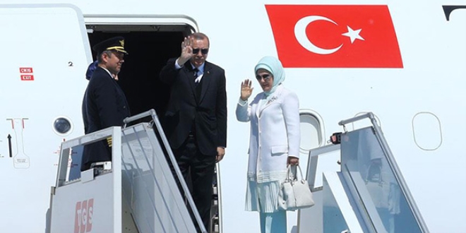 Cumhurbaşkanı Erdoğan Azerbaycan'dan ayrıldı