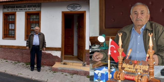 33 yıllık muhtardan 'ilginç' istek