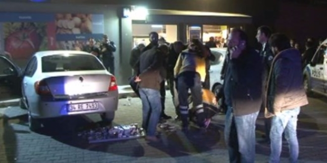 Soyguncular, polis ile çatışmaya girdi: 1 polis yaralı