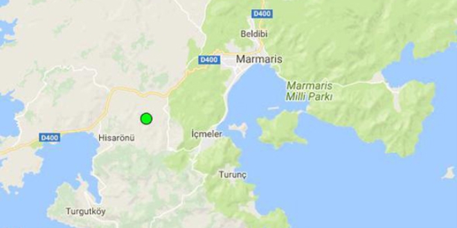 Marmaris'te korkutan deprem
