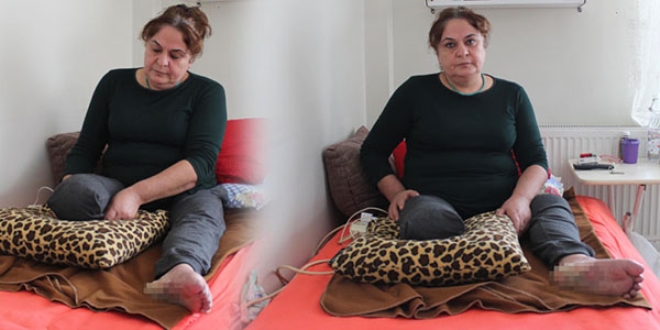 Ayağına batan taş hayatını kararttı!