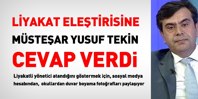 Liyakat eleştirisine Yusuf Tekin cevap verdi
