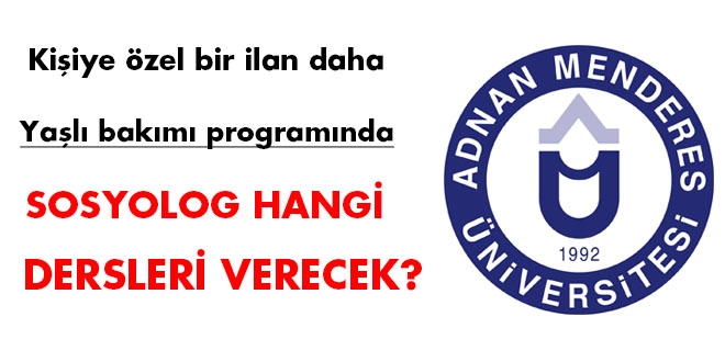 Kişiye özel bir ilan daha