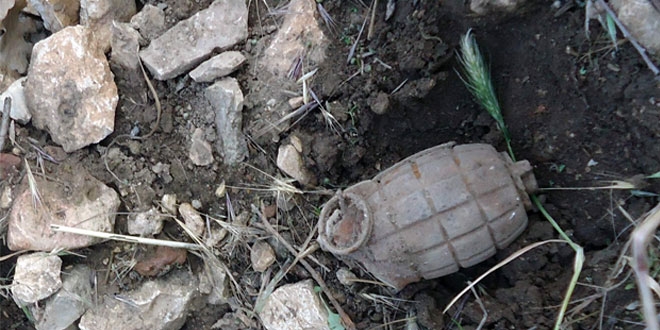 Tunceli'de basma düzenekli el bombası imha edildi