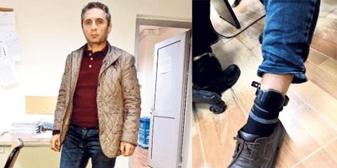 Elektronik kelepçeyi kıran koca son anda durduruldu