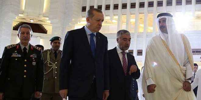 Cumhurbakan Erdoan Katar'dan ayrld