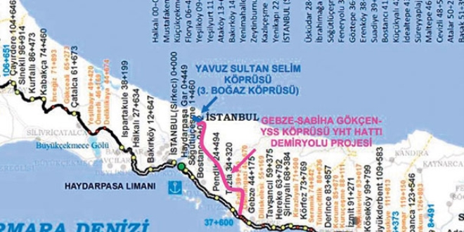 Gebze 3'üncü köprüye YHT ile bağlanacak!