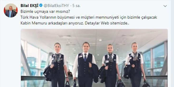 THY, kabin memuru alımı yapacak