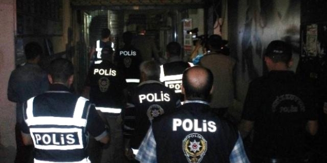 Gaziantep'te 500 polisli asayi uygulamas