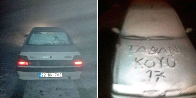 Çanakkale'ye yılın ilk karı yağdı