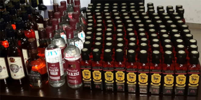 120 bin şişe sahte içki ele geçirildi