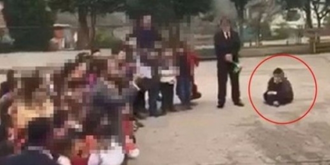 Öğrenciyi betona oturtan müdür hakkında soruşturma