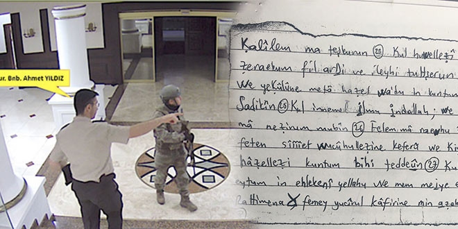 FETÖ sanığından çıkan gizemli not
