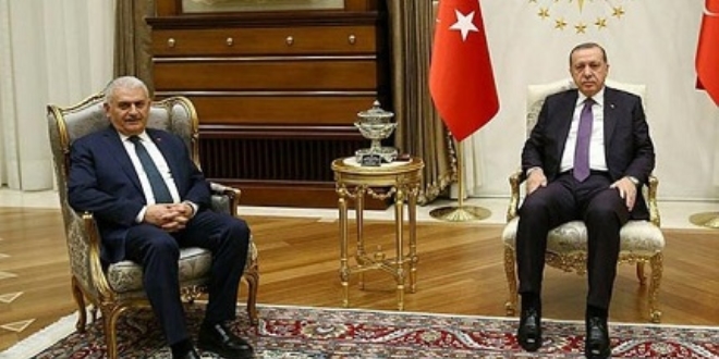 Cumhurbaşkanı Erdoğan, Başbakan Yıldırım'ı kabul etti