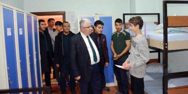 Milli Eğitim Müdürü, öğrenci pansiyonlarını denetledi