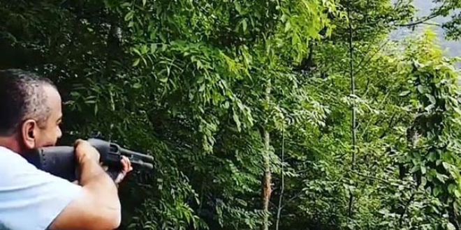 Ağaçlara ateş açan adama işlem başlatıldı