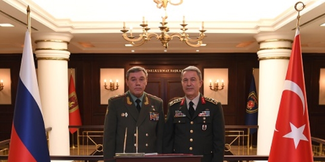 Hulusi Akar, Rus mevkidaşıyla görüştü