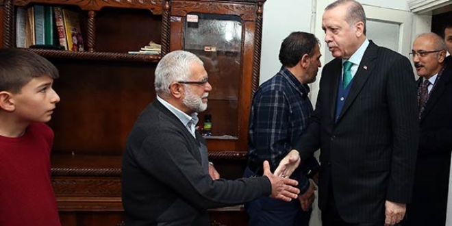Cumhurbaşkanı Erdoğan, gurbetçi aileyi ziyaret etti