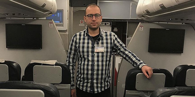 Sıtmayı yenen kabin amiri tekrar uçmayı bekliyor