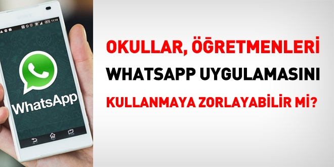 Okulların WhatsApp grubuna katılmak mecburi midir?