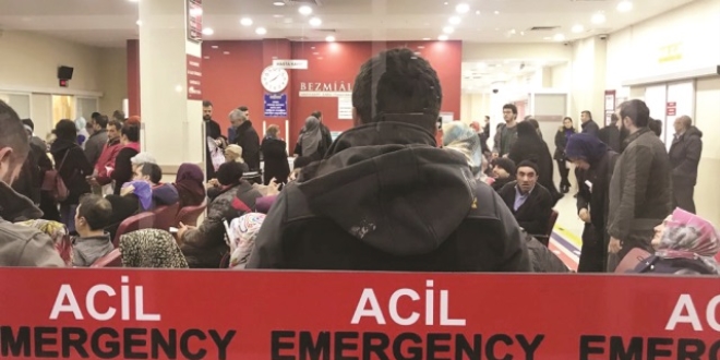 Acil'de yoğunluk muayeneden