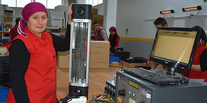 Trabzon'dan 55 ülkeye elektrikli ısıtıcı ihracatı