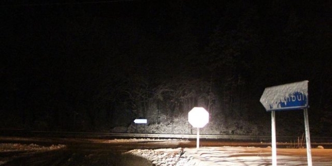 Bolu Dağı'nda kar yağışı başladı