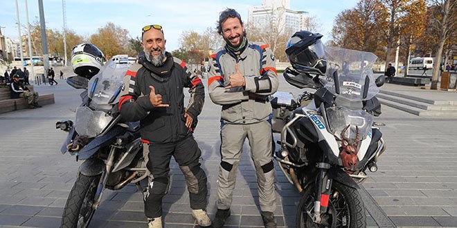 'İki teker üstünde' 16 bin kilometre